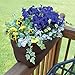 Emsco Group Bloomers Railing Planter with Drainage Holes – 24