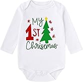 DNGHRN Adorable Artwork 2027 My 1st Chirstmas One-piece Outfits USA Baby Boy Girls Long-sleeve Bodysuits Romper Wholesale