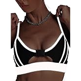 Womens Reflective Rave Tank Top - EDC Music Festival Crop Cami Buckle Underboob Shirt Concert Outfit