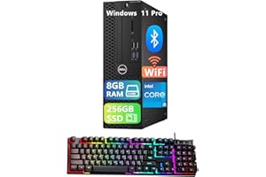 Dell Optiplex 3050 SFF Desktop Computer | Core i5-7500| 8GB DDR4 RAM | 256GB SSD | USB WiFi + USB Bluetooth | Windows 11 Pro 