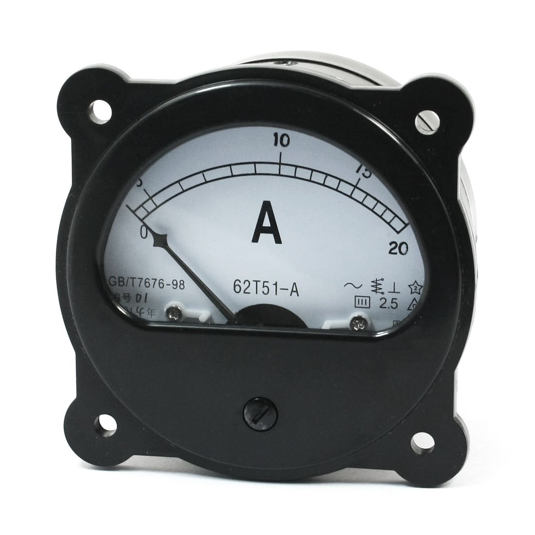 Sourcingmap Analog Vertical Panel Ampere Meter Gauge Amperemeter AC 0-20A