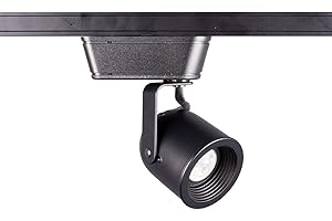 WAC Lighting, HT-808 Low Voltage Track Head with 8W LED Bulb in Black for H Track
