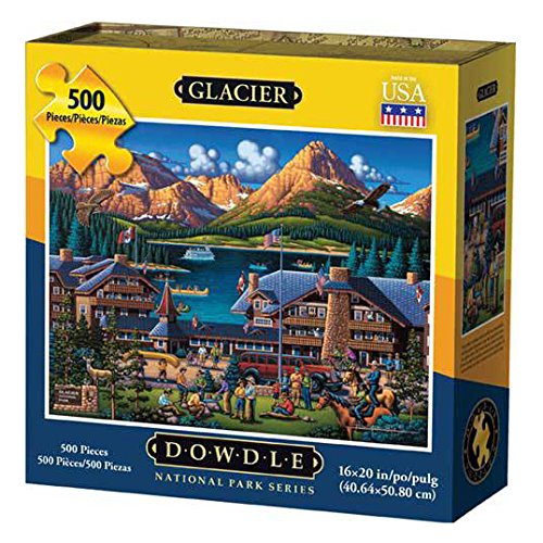 Dowdle Folk Art Glacier National Park Jigsaw Puzzle