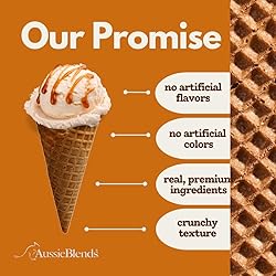 AussieBlends Waffle Ice Cream Cones Bulk For Soft