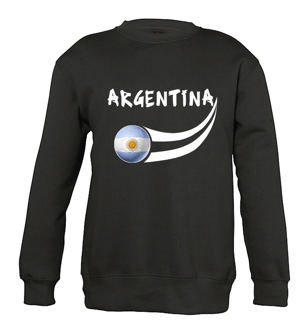 Supportershop Boys Argentina Sweatshirt - Black, 2X-Large