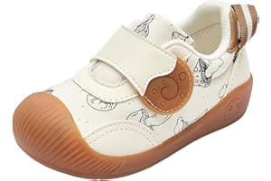 Balabala Baby Infant Boys Girls Sneakers Lightweight Breathable Hook & Loop Walking Shoes