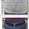Womens-Invisible-Hidden-Elastic-Belt-with-Flat-Buckle-No-Show-no-bulge-belt-Black-One