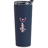 Rico Industries NHL Hockey 24oz Stainless Steel Tumbler with Lid and Dual Functioning Lid