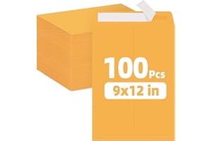 100Pc Envelopes,Envelopes Letter Size 9x12 Inch,for Mailing Letters Documents Photos Invitation Cards
