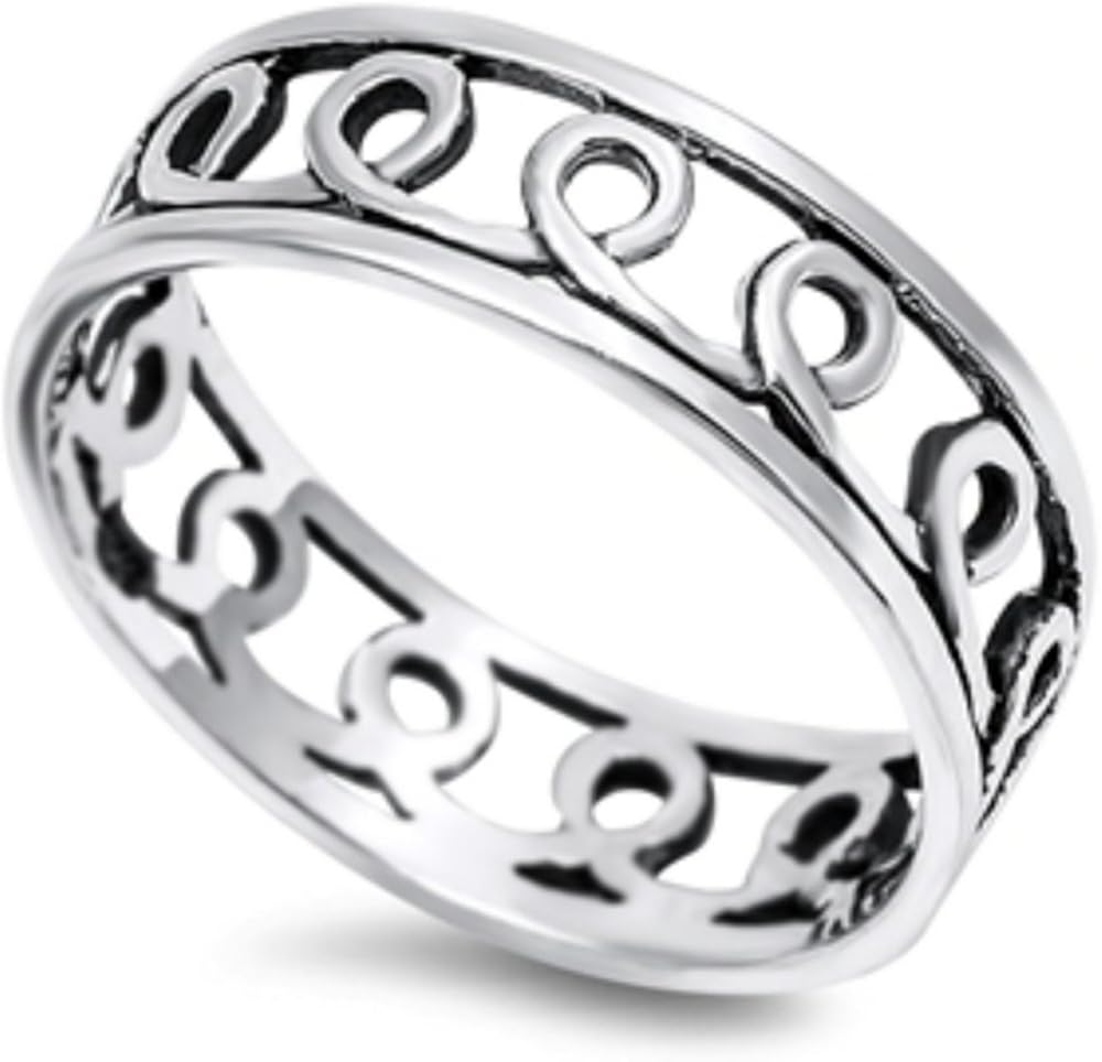 925 Sterling Silver Ring (R 1/2) Amazon.co.uk Jewellery