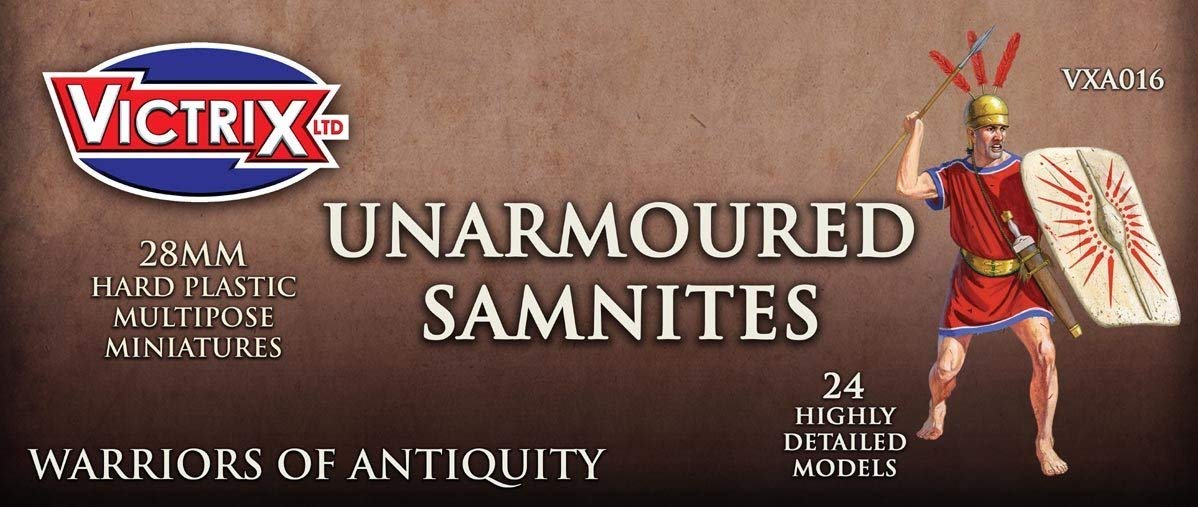 Victrix VXA016 - Ancient Unarmoured Samnites - 24 Figure Set - 28mm Plastic Miniatures - Warrior of Antiquity
