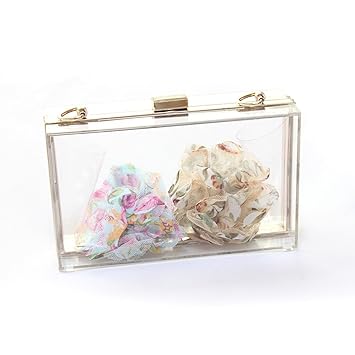 clear perspex clutch
