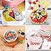 BAKHUK 23pcs Vegetable Cutter Shapes Set, Fruit Cookie Cutters, Melon Baller Scoop and Carving Knife and Kids Fruit Picks Forks, tamps Mold for Fruit, Vegetables, Cookies
