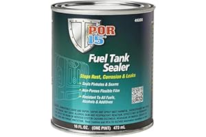 POR-15 Fuel Tank Sealer - 16 oz Gray - Stops Rust, Corrosion, & Leaks | Seals Pinholes & Seams | Non-Porous, Flexible Film | 