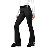 Yousify Womens Snow Ski Pants Waterproof Softshell Insulated Fleece Lined Snowboard Pants for Winter Outdoor Hiking