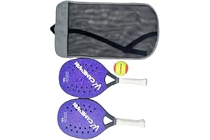 Hi.FANCY Beach Tennis Rackets with Ventilation Holes Offering Wider Hitting Range Lightweight Portable Paddle Sports Equipmen