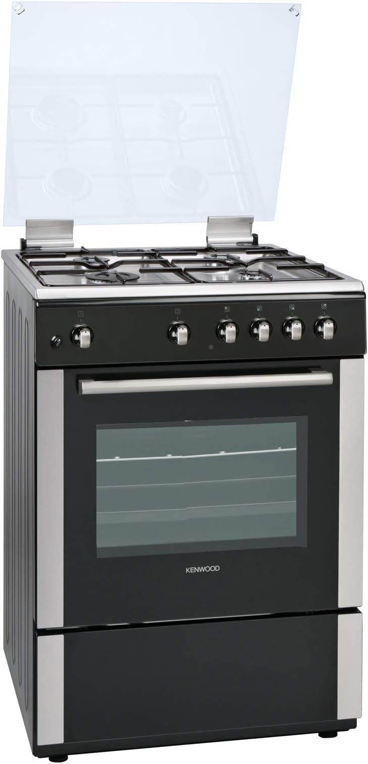 Kenwood 60x60 Cooker, Top Burner, Electric & Gas Oven, KCRVFB604MGSS, 1