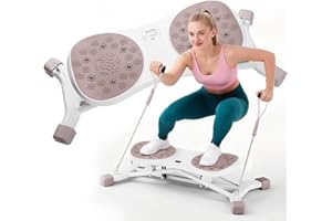 HOPHORSE Balance Board for Adults, Ski Simulator Balance Board for Full Body Workout, Balancing Machine with Resistance Bands, 300 LBS Capacity, LCD Monitor, Stylish Snowflake Design, Stepper at Home Gym