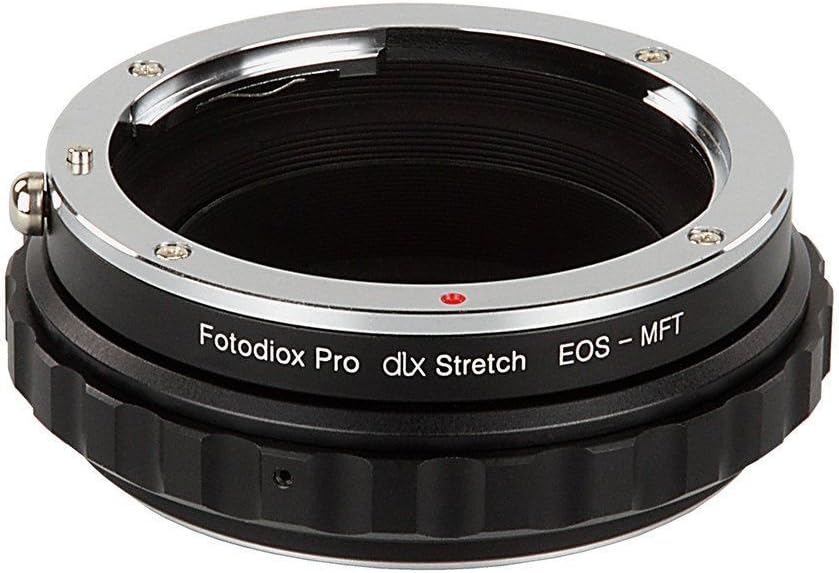 Fotodiox DLX Stretch Mount Adapter Canon EOS Lens (EF/EF-S) Compatible with Micro Four Thirds (MFT M4/3) Camera with Macro Focusing and Magnetic Filters