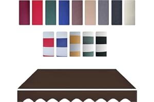 Awnings for Outside Replacement Canvas for Retractable Awning 8ft 10ft 11ft 12ft 14ft Patio Sun Shade Canopy Top Cover Replac
