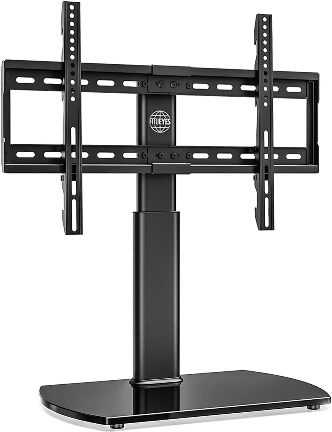 FITUEYES Universal TV Stand Base Swivel Tabletop TV Stand with Mount for 32 to 65 inch Flat Screen TV 80 Degree Swivel, 3 Level Height Adjustable,Tempered Glass Base,Holds up to110 lbs Screens: Electronics