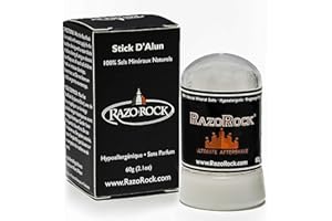 RazoRock Alum Stick - 60 g - After Shave Stick – Natural Healing and Toning for Razor Cuts