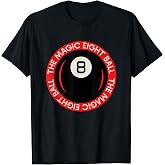The Magic 8 Ball Circle T-Shirt, Men, Black, Small