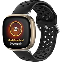 Pailebi Sport bands Compatible with Fitbit Versa 3/Fitbit Sense strap Soft Replacement Sport Wristbands for Women Men…