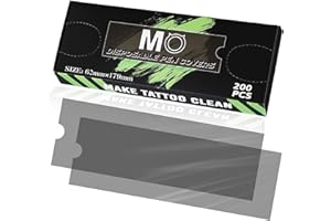MO MOLONG Tattoo Machine Covers 200pcs Tattoo Pen Covers 7 x 2.4inch Disposable Tattoo Pen Machine Bags Professional Tattoo Supplies and Accessories (BLACK)