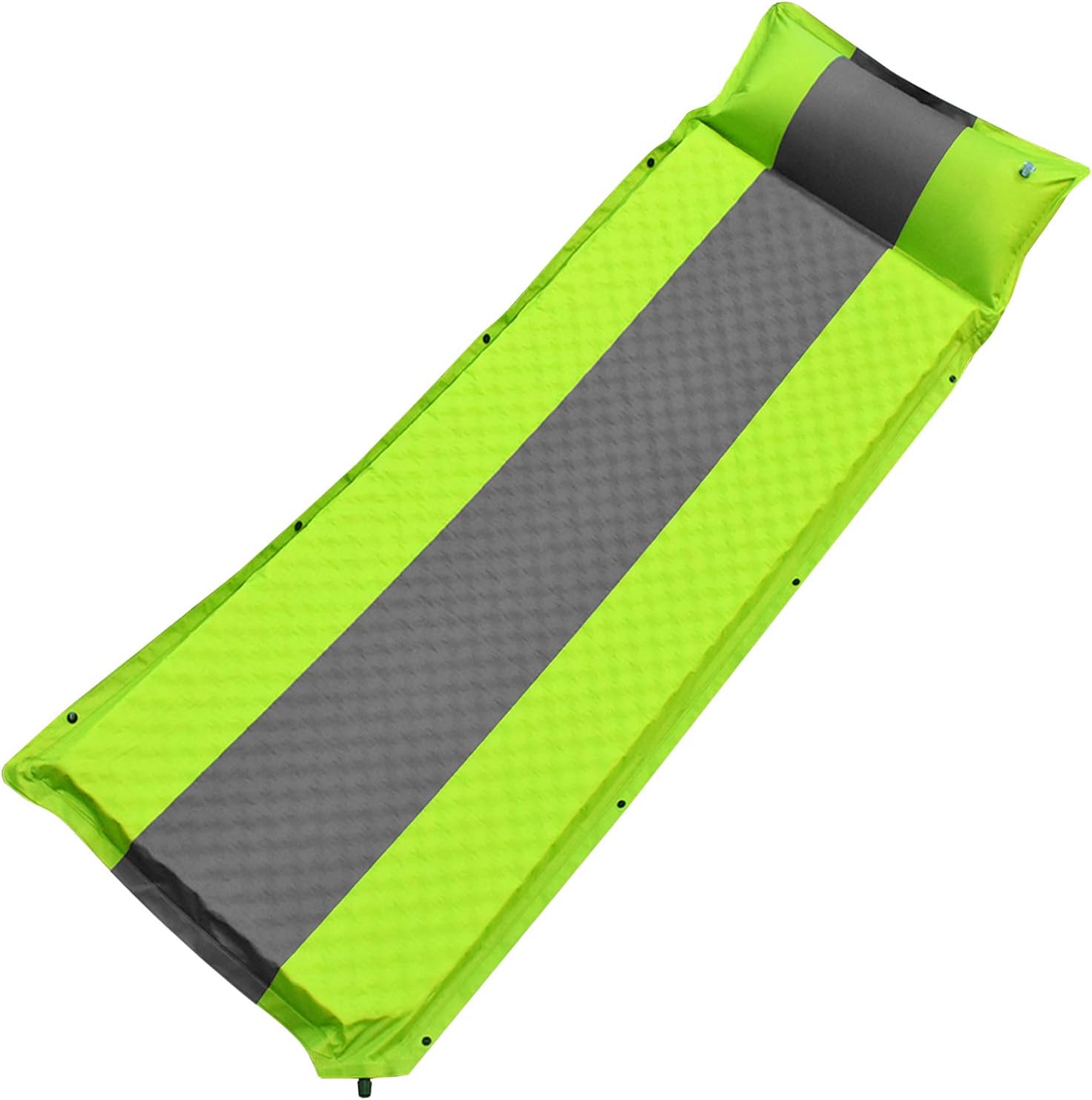 GALSOAR Camping Pad, Extra 2 Inches Thickness Comfortable Self Inflating Sleeping Pad, Lightweight Portable Sleeping Mat for Backpacking, Car Traveling and Hiking