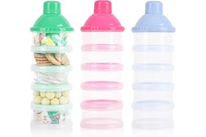 3 PCS 5 Layers Baby Milk Powder Dispenser, Milk Powder Pots,formula dispenser. Food Storage Tank, Candy Storage Tank, Powder 