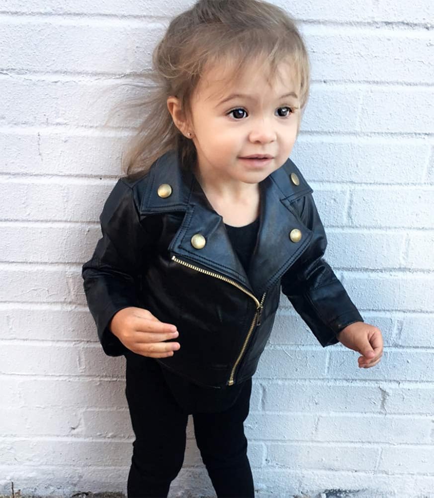 Misschild Blouson Motard Faux Cuir Bebe Fille Veste En Simili Cuir Manche Longue Manteau Automne Dhiver Pour Enfant Manteaux Et Blousons Vetements Zwembaddebeemd Nl