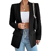 Womens Casual Blazers Open Front Long Sleeve Fashion Suit Jacket Work Office Suit 2025 Spring Fall Trendy