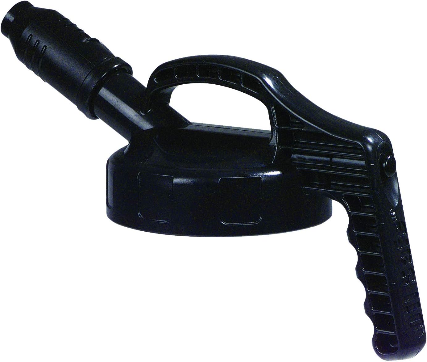 Oil Safe Stumpy Spout Lid - Industrial Grade | Heat-resistant | High Lubricant Flow | Ultra-durable construction | 10 Different Colors - Black