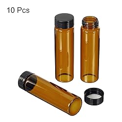 PATIKIL 40mL Reagent Media Bottle, 10 Pack Round
