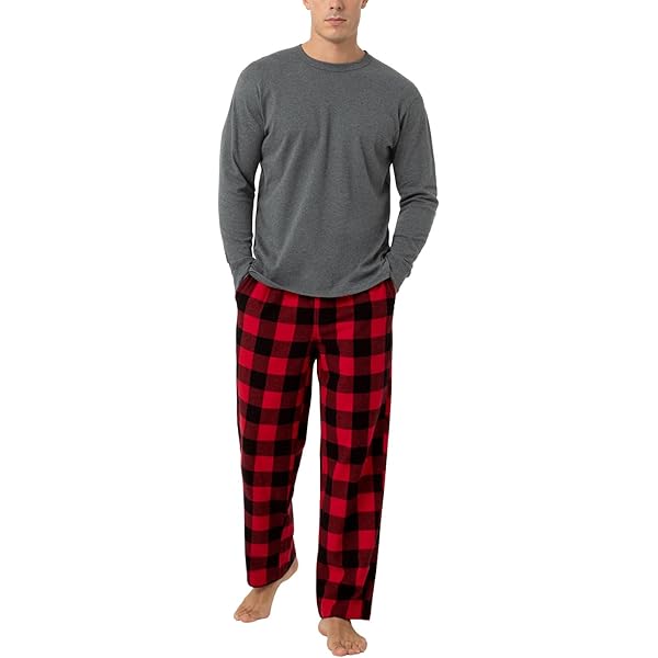 LAPASA Heren Pyjamaset Slaapset (Extra Warm Fleece Set M129, Warmer Flanel Set M95, Warm Flanel & Katoen Set M79), L