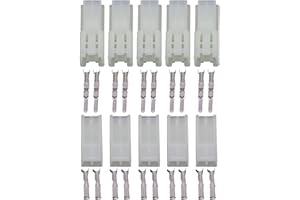 CNLW 5 Sets 2 Pin Electronic Female and Male Automotive Connector Auto Household Connector Crimp Terminal Connector DJY7021A-2.3-11/21