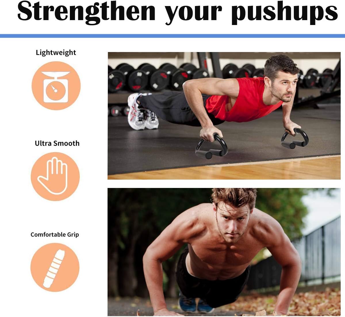 NANA Push Up Bars Strength Training Portable for Home Fitness Training Push Up Stands Handle for Floor Workouts Push Up Bars Strength Training : Sports & Outdoors