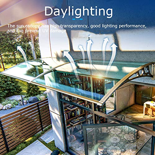 DNNAL Fenstermarkise Türdach, Door Canopy Outdoor-Markise kann gespleißt und regnete Regenschutz für Haustür, Veranda… – Bild 3