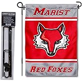 Marist Red Foxes Garden Flag with Stand Holder