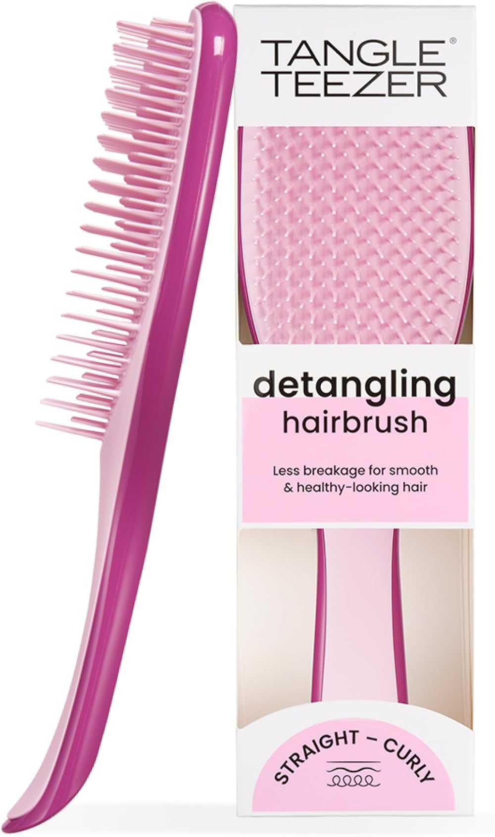 Tangle Teezer The Wet Detangler Hairbrush Raspberry Rouge