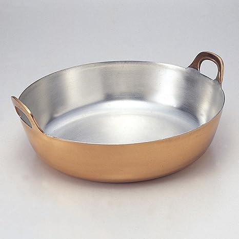 Amazon 銅揚げ鍋 42cm 40g 厨房用品 料亭 旅館 和食器 飲食店 おしゃれ 食器 業務用 揚げ鍋 天ぷら鍋 オンライン通販