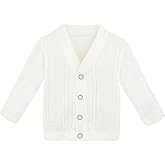 Lilax Baby Boy Cable-Knit Basic Knit Cardigan Sweater