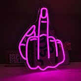 Pkshfja Finger Neon Sign Led Light Up Signs for Wall Decor Usb Powered Neon Light Signs Indoor Light for Room Decor Holiday Gift