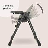 My Babiie MBHC9 Highchair Birth to 3 Years Grey 5 Recline 7 Height view 7