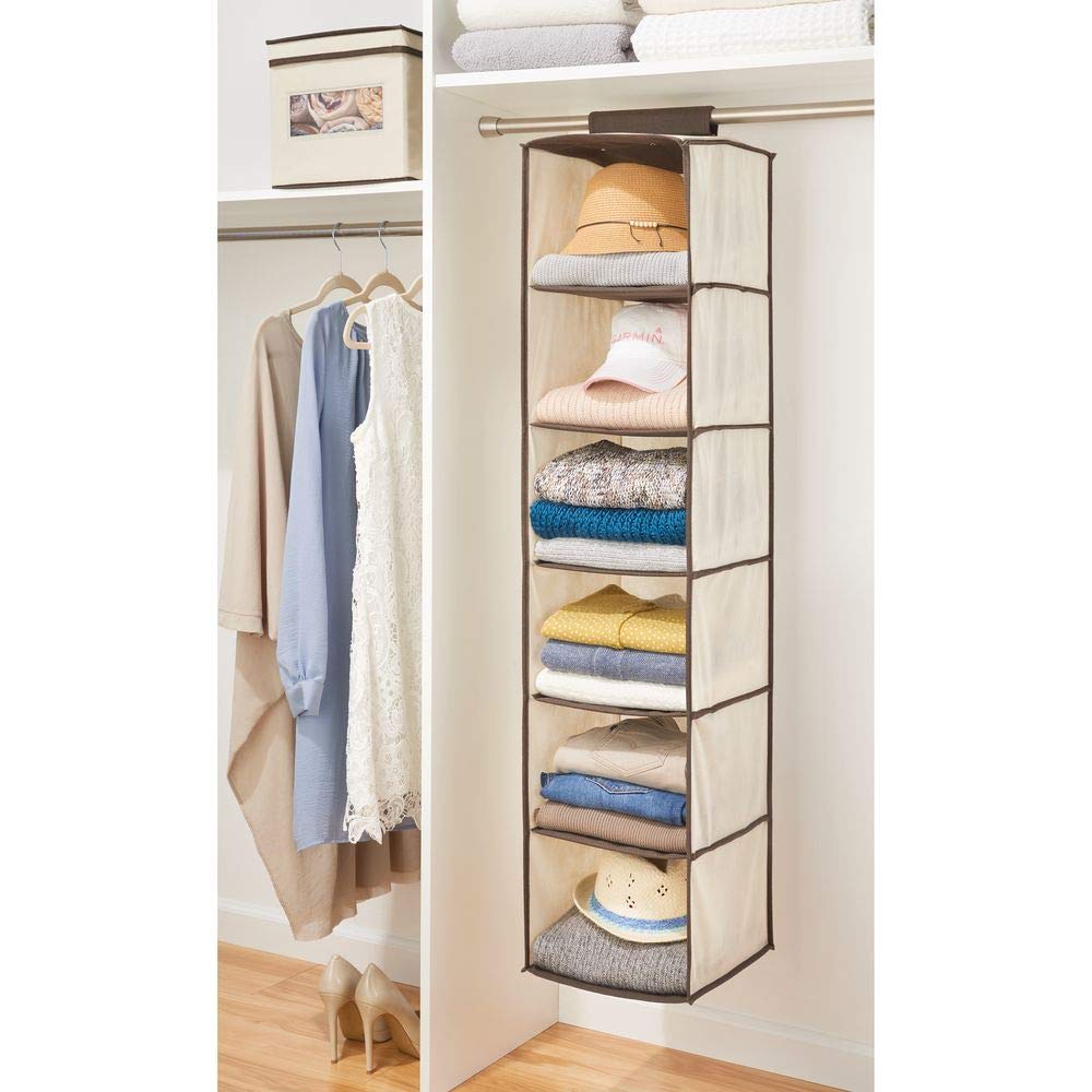 newsni.com mDesign Estantería Colgante de Fibra sintética con 6