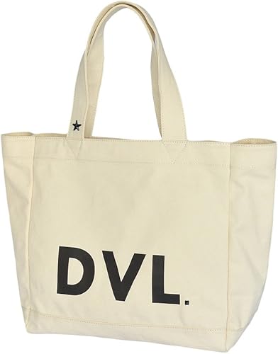 Amazon Diavel ディアベル Dvl トートバッグ アイボリー ブラックロゴ ブラックスタッズ ロゴプリント キャンバス レディース メンズ Diavel ディアベル トートバッグ