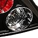 AKKON - For Hyundai Tuburon Sport Coupe Black Bezel Rear Tail Lights Brake Driver/Passenger Lamps Pair