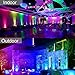 Onforu LED Flood Light Outdoor 50W 4200LM, Color Changing Led Stage Lights Bluetooth APP Control Uplighting, 2 Pack RGBW Uplights for Events, Warm White 2700K Spotlights&DIY Colors&Music Sync, IP66