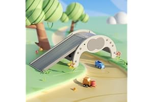 LUUYOUU Children's Indoor Climbing Slideway Swing Playground 4-in-1 Function: Slide, Rock Climbing, Balance Board and Cradle Safe and Solid Montessori Toys White（1 Climbing Frame+1 Sliding Plate）